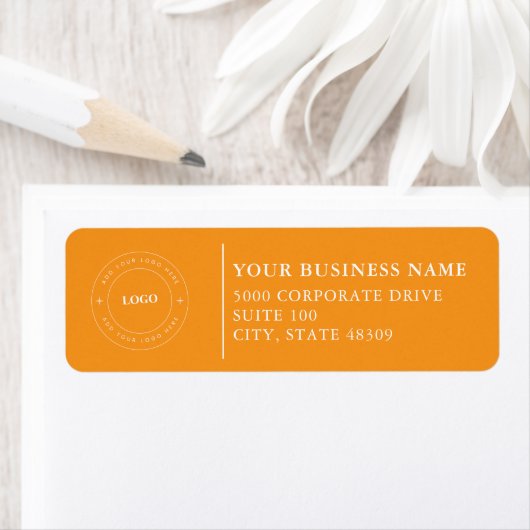  Professional Business Logo  Return Address Label ラベル (インサイチュ)