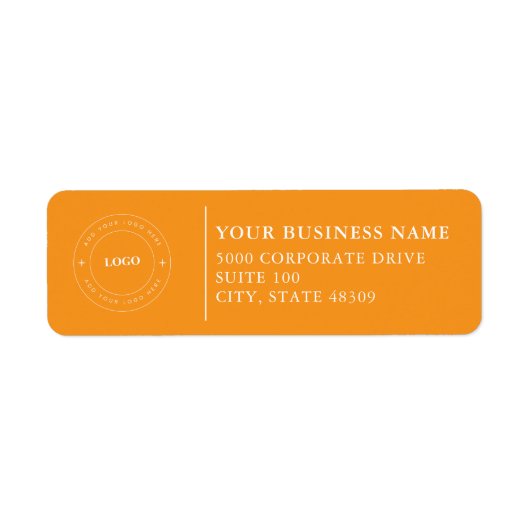  Professional Business Logo  Return Address Label ラベル (正面)