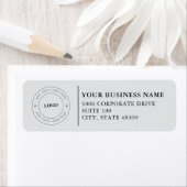  Professional Business Logo  Return Address Label ラベル (インサイチュ)