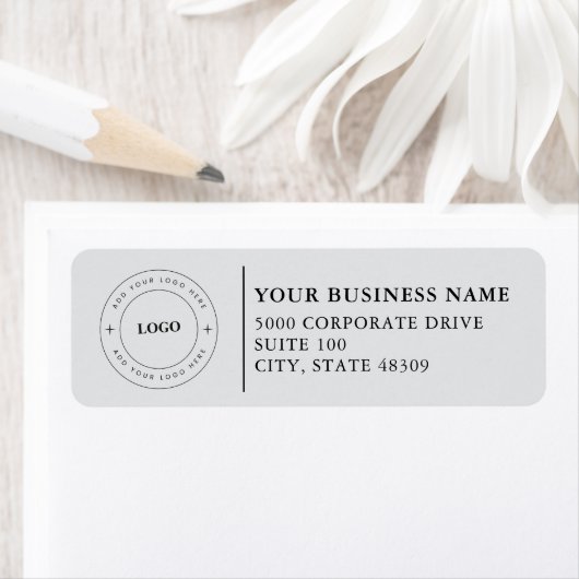  Professional Business Logo  Return Address Label ラベル (インサイチュ)