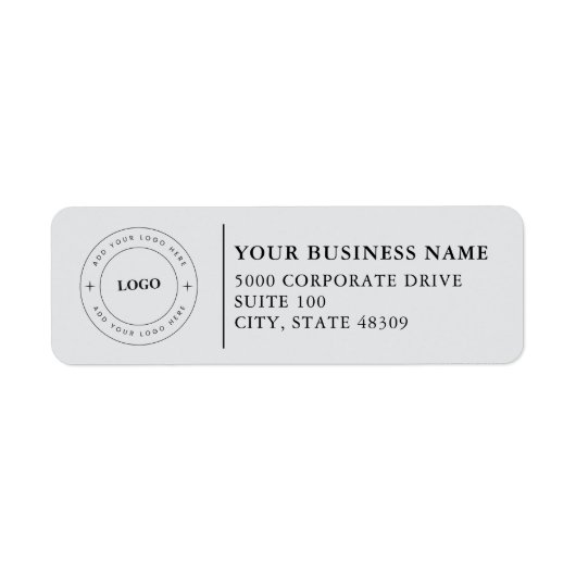  Professional Business Logo  Return Address Label ラベル (正面)