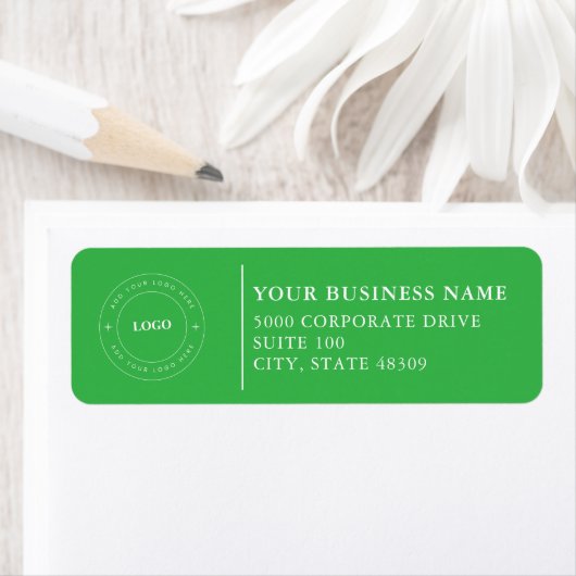  Professional Business Logo  Return Address Label ラベル (インサイチュ)