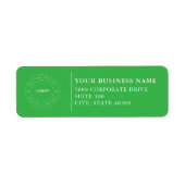  Professional Business Logo  Return Address Label ラベル (正面)