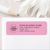 Professional Business Logo Return Address Label ラベル (インサイチュ)