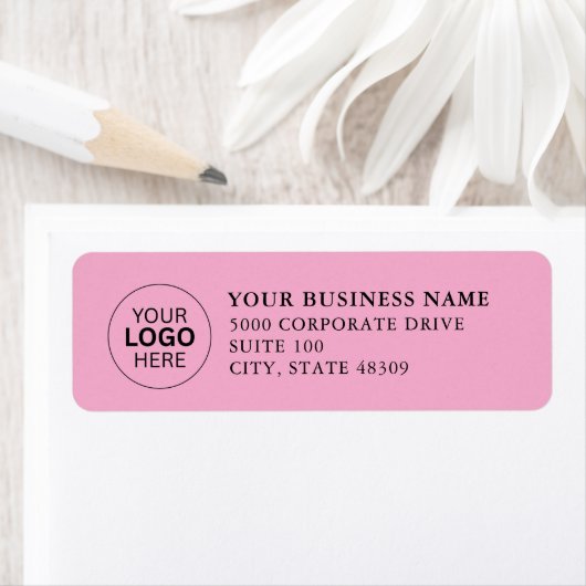  Professional Business Logo  Return Address Label ラベル (インサイチュ)