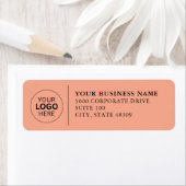 Professional Business Logo Return Address Label ラベル (インサイチュ)