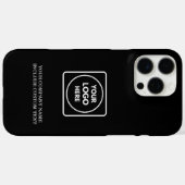 Professional Business Logo Text iphone case Case-Mate iPhoneケース (裏面 (横))