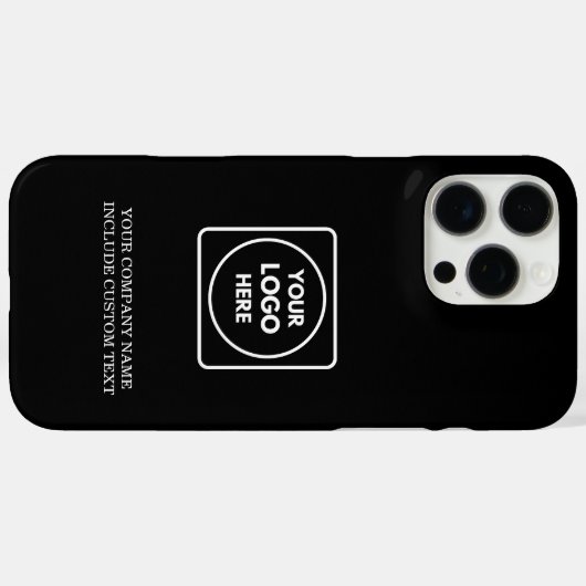 Professional Business Logo Text iphone case Case-Mate iPhoneケース (裏面 (横))