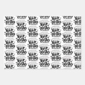 Professional Business Logo Text Promotional Retro ラッピングペーパーシート (正面)