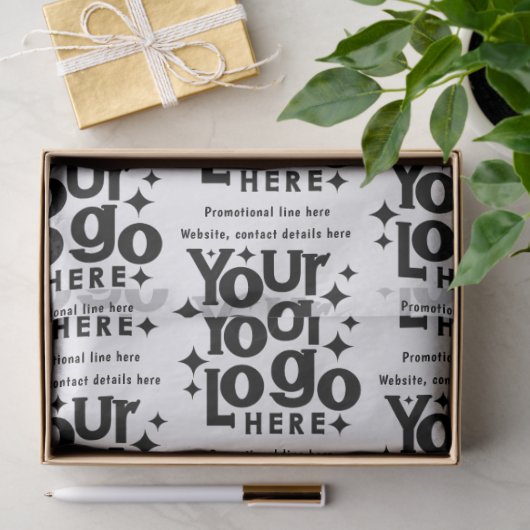 Professional Business Logo Text Promotional Retro 薄葉紙 (ギフト)