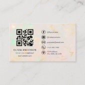 Professional Business Opal QR Code 名刺 (正面)