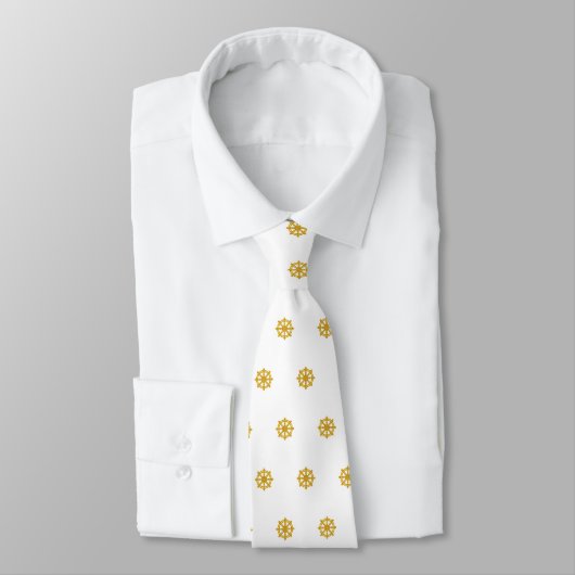 Professional Business Pattern Cute Captain White ネクタイ (タイ)