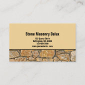 Professional Business Photo Stone Wall Background 名刺 (裏面)
