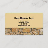 Professional Business Photo Stone Wall & QR Code 名刺 (裏面)
