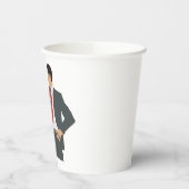 Professional Businessman in Suit with Pointer 紙コップ (左)