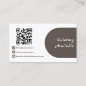 Professional Cafe Coffee Barista Modern Custom 名刺 (裏面)