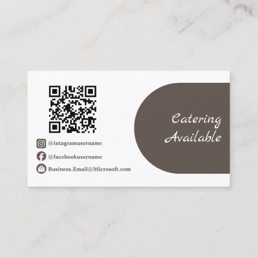 Professional Cafe Coffee Barista Modern Custom 名刺 (裏面)