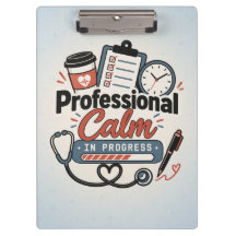 Professional Calm in Progress | 面白い看護師ギフト