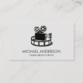 Professional Camera and a Film Reel Video Editor   名刺 (正面)