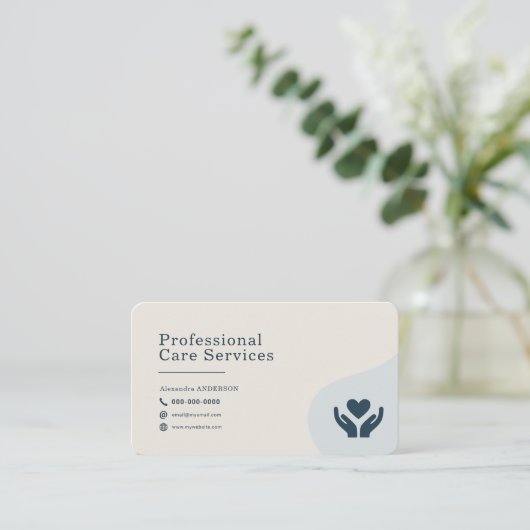 Professional Care Services 名刺 (スタンド正面)