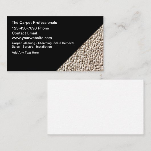 Professional Carpet And Flooring Theme 名刺 (正面/裏面)