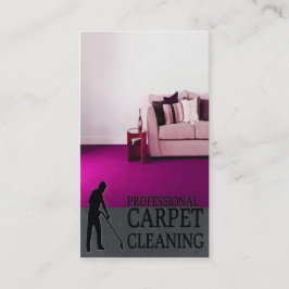Professional Carpet Cleaning Service Business Card 名刺