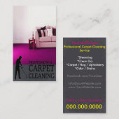Professional Carpet Cleaning Service Business Card 名刺 (正面/裏面)