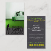Professional Carpet Cleaning Service Business Card 名刺 (正面/裏面)