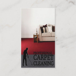 Professional Carpet Cleaning Service Business Card 名刺