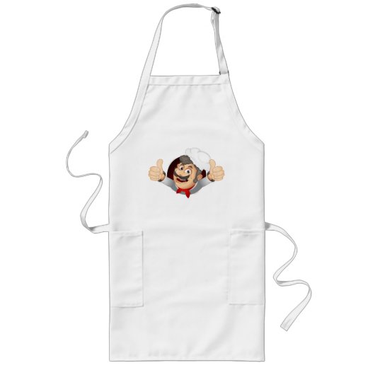 Professional Cartoon Chef Cooking Apron ロングエプロン (正面)