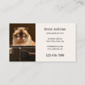 Professional Cat Sitter Business Card 名刺 (裏面)