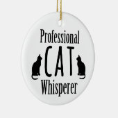 Professional Cat Whisperer セラミックオーナメント (右)
