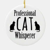 Professional Cat Whisperer セラミックオーナメント (裏面)