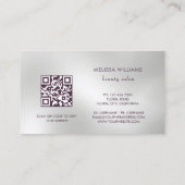 Professional Cherry Blossom Pink Silver 名刺 (裏面)