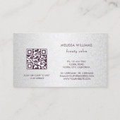 Professional Cherry Blossom Pink Silver 名刺 (裏面)