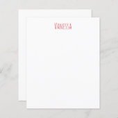 Professional classical calligraphy name custom red (正面/裏面)