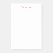 Professional classical font own name custom red ポストイット (正面)