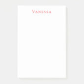 Professional classical font own name custom red ポストイット (正面)