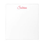 Professional classical handwriting name custom ノートパッド (正面)