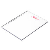 Professional classical handwriting name custom ノートブック (左側)