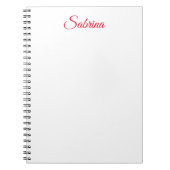 Professional classical handwriting name custom ノートブック (正面)