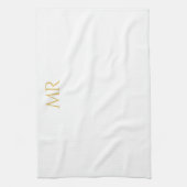 Professional Classical Monogram Minimalist Plain キッチンタオル (縦)
