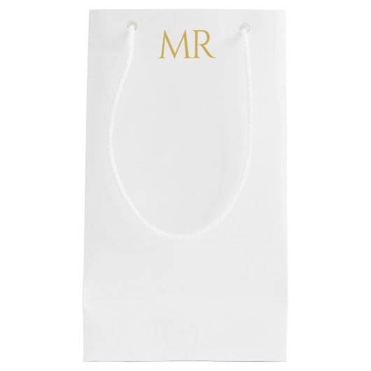 Professional Classical Monogram Minimalist Plain スモールペーパーバッグ (正面)