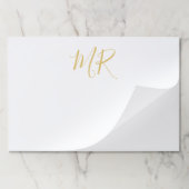 Professional Classical Monogram Minimalist Plain ペーパーパッド (折り畳み)