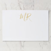 Professional Classical Monogram Minimalist Plain ペーパーパッド (正面)