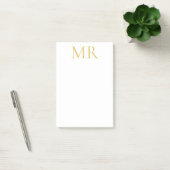 Professional Classical Monogram Minimalist Plain ポストイット (オフィス)