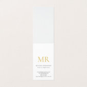 Professional Classical Monogram Minimalist Plain 名刺 (外部フラット)
