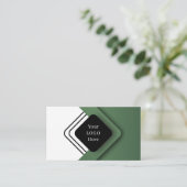 Professional Clean Modern Green minimalist design 名刺 (スタンド正面)