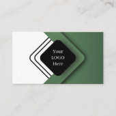 Professional Clean Modern Green minimalist design 名刺 (正面)