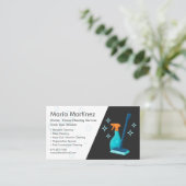Professional Cleaning Service Black 名刺 (スタンド正面)